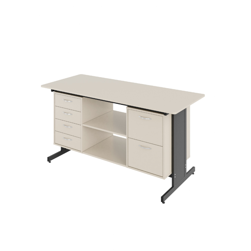 Стіл демонстраційний двотумбовий Pro з HPL (7855) МЕБЛІ ТЕХНОСТИЛЬ